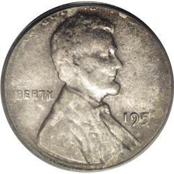 1957 1C Lincoln Cent--Struck on a Silver Dime Planchet 