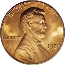 1980 1C Lincoln Cent--Struck on Clad 10c Planchet--MS6 