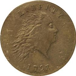 1793 Chain 1C AMERICA XF45 NGC. S-3, Low R.3. The Chai 