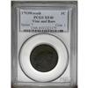 Image 3 : 1793 1C Wreath Cent--Vine and Bars-- XF40 PCGS. S-9, B 