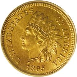 1865 1C Fancy 5 MS66 Red PCGS. This example is tied wi 