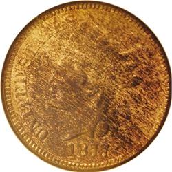 1877 1C MS66 Red and Brown NGC. Both sides show pretty 
