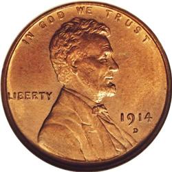 1914-D 1C MS66 Red NGC. The 1914-D was better struck t 