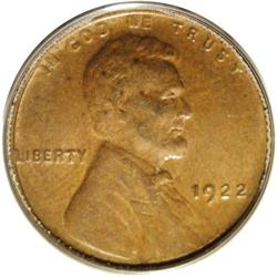 1922 1C No D Strev MS60 Brown PCGS.From The New York E 