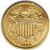 Image 1 : 1864 2C Small Motto PR62 Red and Brown PCGS. Offered h 