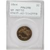 Image 3 : 1864 2C Small Motto PR62 Red and Brown PCGS. Offered h 