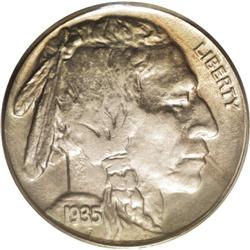 1935 5C Doubled Die MS64 PCGS. FS-018. DDR 1-R-V. Dram 