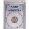 Image 3 : 1821 10C Large Date MS65 PCGS. JR-6, R.2. Fairly brigh 