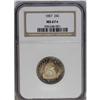 Image 3 : 1857 25C MS67 S NGC. Even though the 1857 quarter dol 