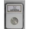 Image 3 : 1887 25C MS66 NGC. Although mintages of dimes reached 