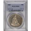 Image 3 : 1845 S$1 MS61 PCGS. A scarce and overlooked Seated dol 