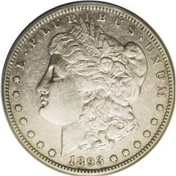 1893-S S$1 XF45 PCGS. This evenly toned ''93-S dollar 