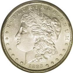 1893-S S$1 AU53 PCGS. A relatively high grade example 