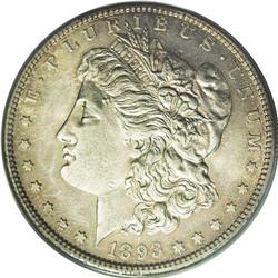 1893-S S$1 AU58 ANACS. The entire 100,000 coin mintage 