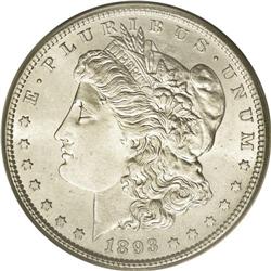 1893-S S$1 MS62 PCGS. The brief reduced-mintage years 