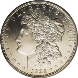 1921 S$1 Chapman PR60 PCGS. On Chapman proofs the text 