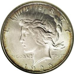 1925-S S$1 MS65 NGC. The typical 1925-S is weakly stru 