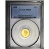 Image 3 : 1855 G$1 Type Two MS64 PCGS. This beautiful near-Gem i 