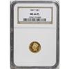 Image 3 : 1867 G$1 MS66 Prooflike NGC. This piece is at once a g 