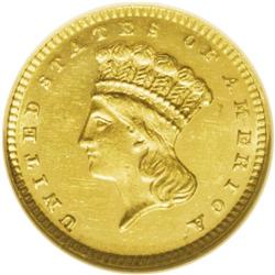 1875 G$1 MS63 Prooflike NGC.From The Derrick Snider Co 