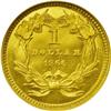 Image 2 : 1866 G$1 PR66 Cameo NGC. This issue is extremely scarc 