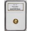 Image 3 : 1866 G$1 PR66 Cameo NGC. This issue is extremely scarc 