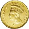 1872 $3 MS62 PCGS. Bowers'' three dollar gold referenc 