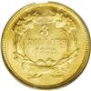 Image 2 : 1872 $3 MS62 PCGS. Bowers'' three dollar gold referenc 