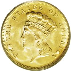 1878 $3 MS64 PCGS. 