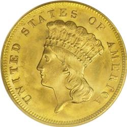 1878 $3 MS65 PCGS. In 1875, the U.S. government announ 