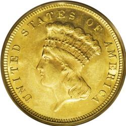 1882 $3 MS63 PCGS. 2 Over High 2, Breen-6396. All of t 