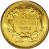Image 2 : 1882 $3 MS63 PCGS. 2 Over High 2, Breen-6396. All of t 
