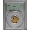 Image 3 : 1882 $3 MS63 PCGS. 2 Over High 2, Breen-6396. All of t 