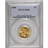 Image 3 : 1889 $3 MS66 PCGS. Long before the denomination was di 