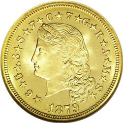 1879 $4 Flowing Hair, Judd-1635, Pollock-1833, R.3, PR 