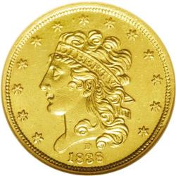 1838-D $5 AU58 NGC. McCloskey 1-A, R.3. The discovery 