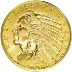 1909 $5 MS65 PCGS. While examples of this issue exist 