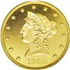 Image 1 : 1869 $10 PR65 PCGS. Harry Bass Collection. The 1869 pr 
