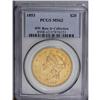 Image 3 : 1853 $20 MS62 PCGS. Ex: H.W. Bass Jr. Collection. In c 