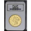 Image 3 : 1857-O $20 AU53 NGC. Two elusive double eagles from th 