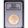 Image 3 : 1860 $20 AU58 NGC. This example can aptly be named the 