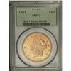 Image 3 : 1867 $20 MS62 PCGS. Throughout the year, the Mint in P 