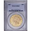 Image 3 : 1867 $20 MS63 PCGS. The 1867 issue is one of the few e 