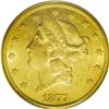 Image 1 : 1877-CC $20 AU55 NGC. This issue marks the beginning o 