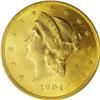 1904 $20 Double Eagle--Double Struck in Collar--MS63 P 