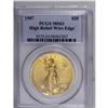 Image 3 : 1907 $20 High Relief, Wire Rim MS63 PCGS. The satiny y 