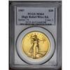 Image 3 : 1907 $20 High Relief, Wire Rim MS64 PCGS. A sharply de 