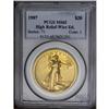 Image 3 : 1907 $20 High Relief, Wire Rim MS65 PCGS. The High Rel 
