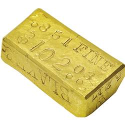 Blake & Co. Gold Ingot. No. 5217. This small, historic 