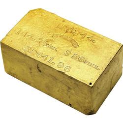 Justh & Hunter Gold Ingot. No. 4244. This large, heavy 